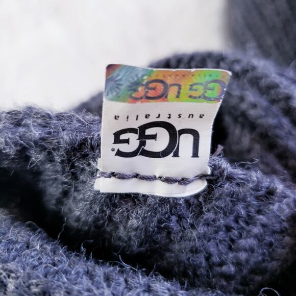 Ugg Australia Classic Dark Grey Knit The Cardy Tall Boot Oversized Buttons - Picture 7 of 10